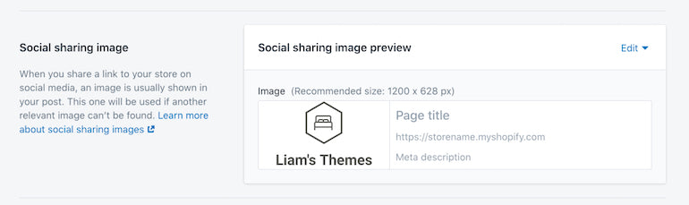 liquid objects: social sharing image with theme