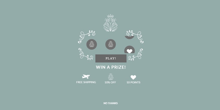 loyalty program gamification: prize wheel infographic