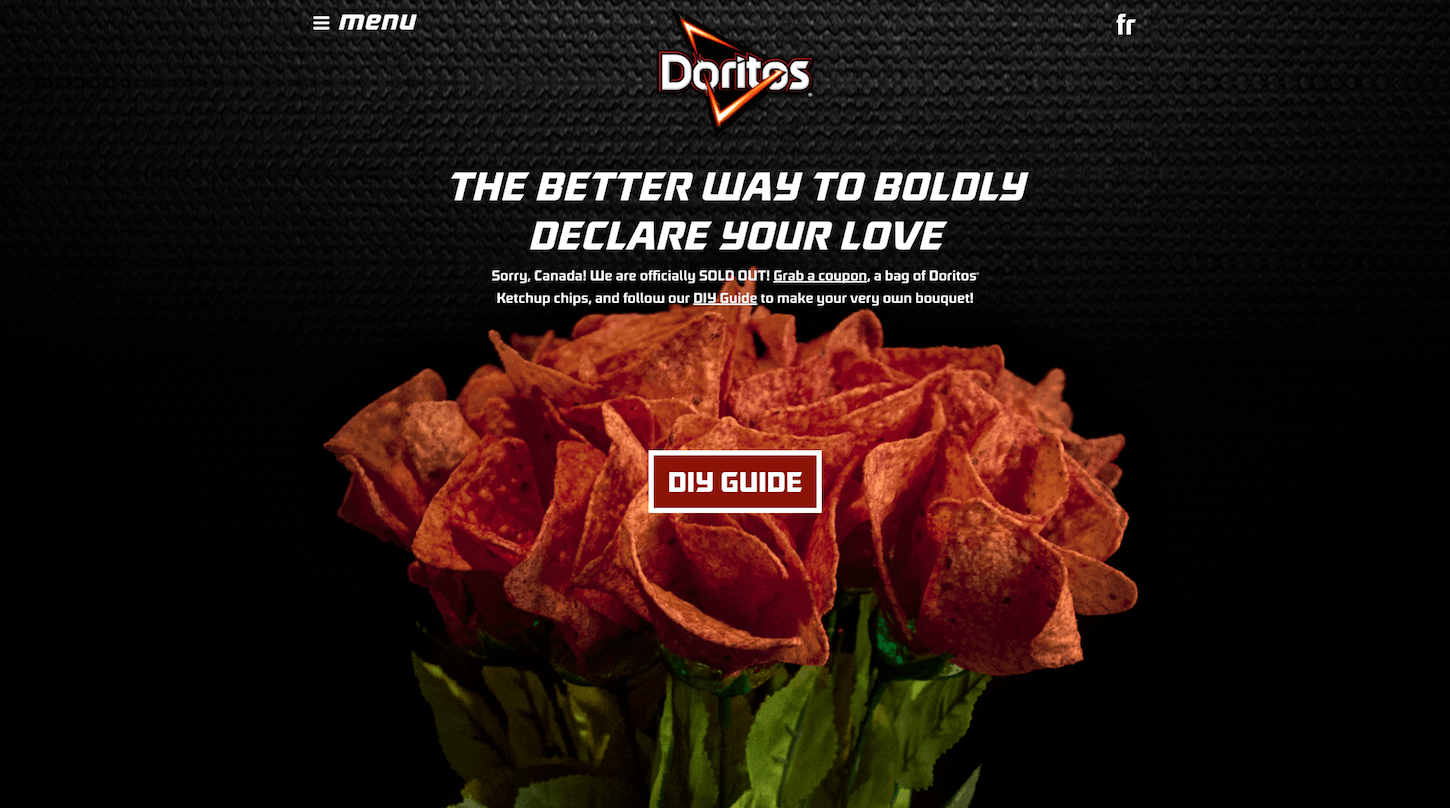 microsite: doritos ketchup