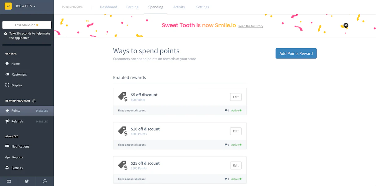 Price Rules API: Smile.io