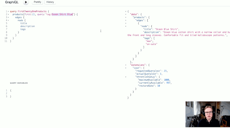 query argument graphql: gif taken from video 