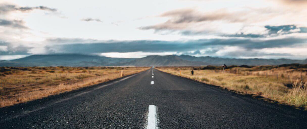 Image of a road leading off into the distance