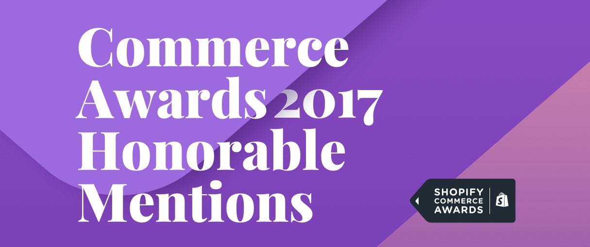 shopify commerce awards apps honorable mentions