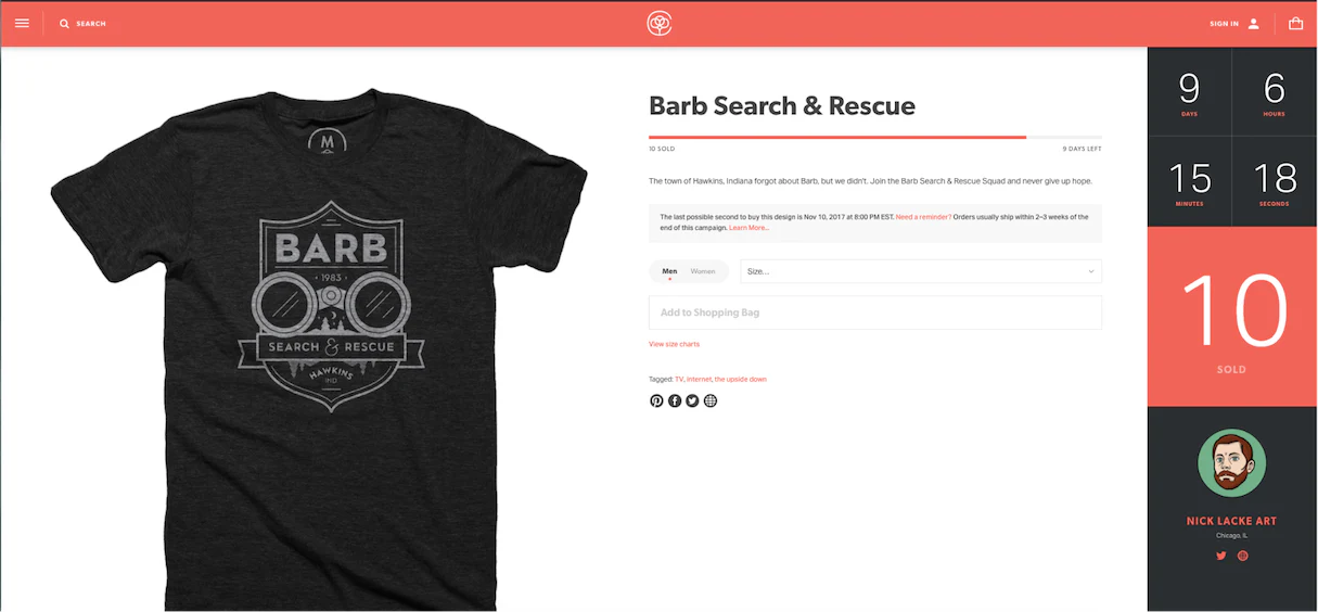 shopify commerce awards: cotton bureau