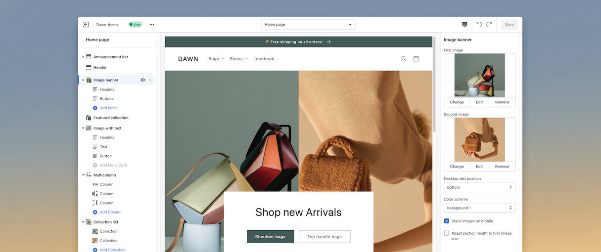 shopify online store