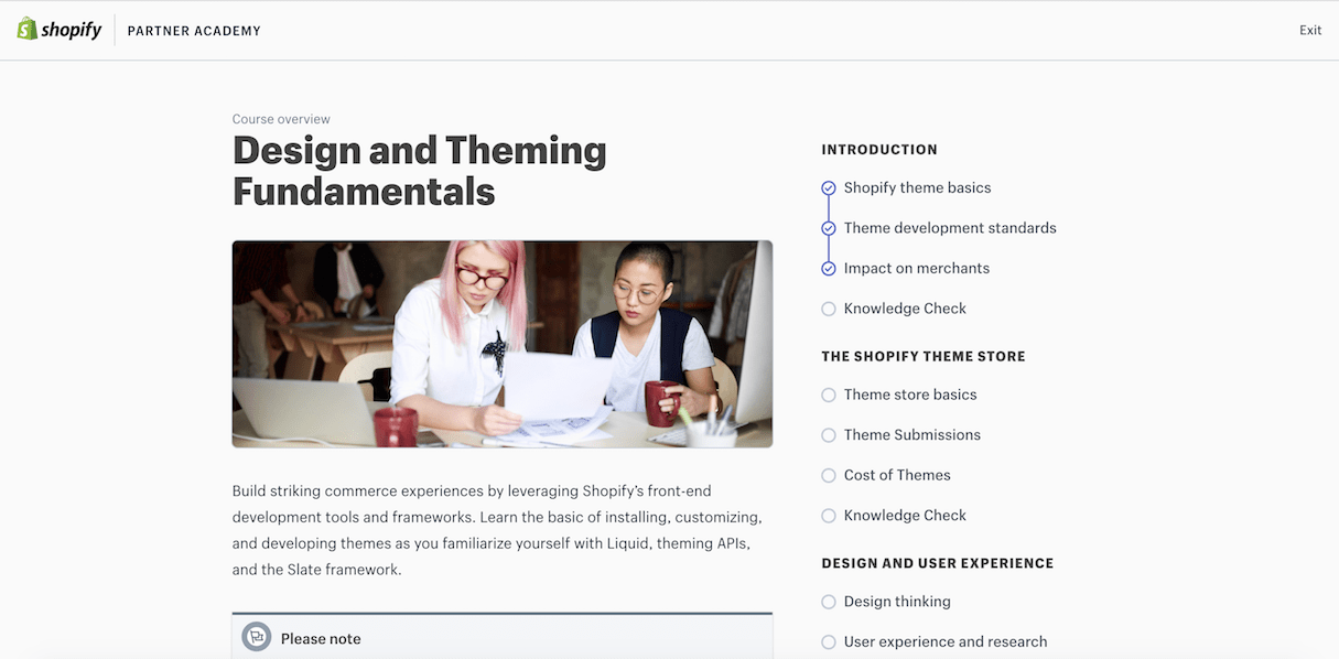 shopify partner support: academy