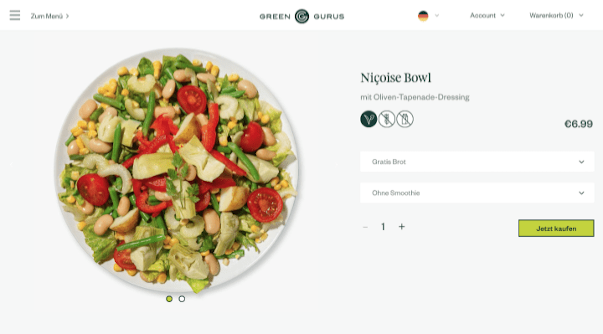 shopify stores: green gurus nicoise