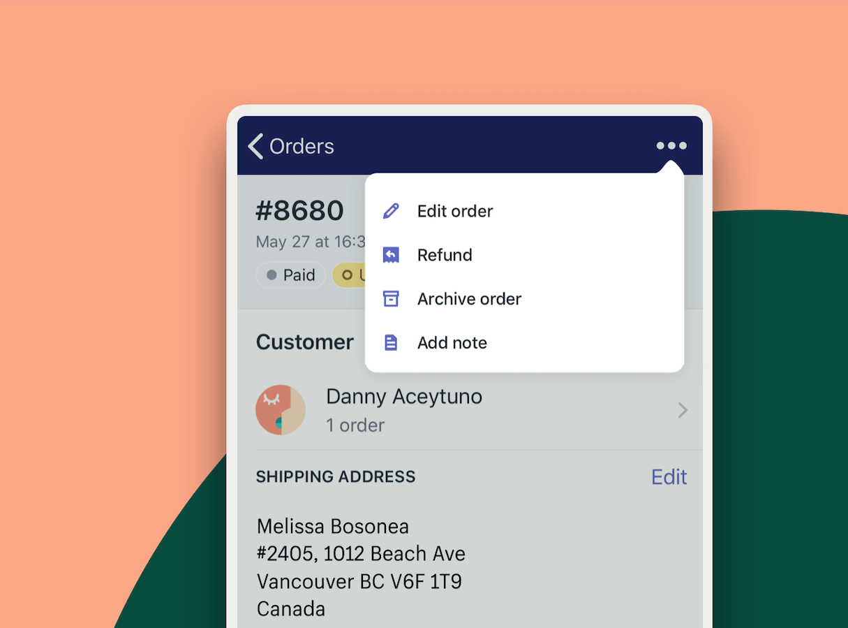 shopify unite 2019 announcements: order editing apis