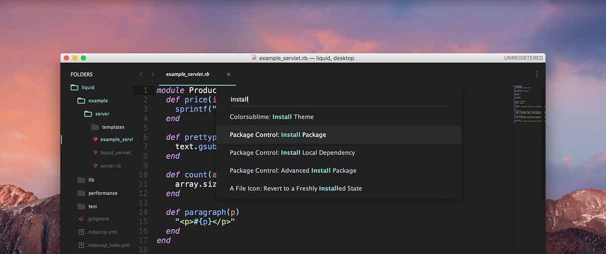 sublime text plugins