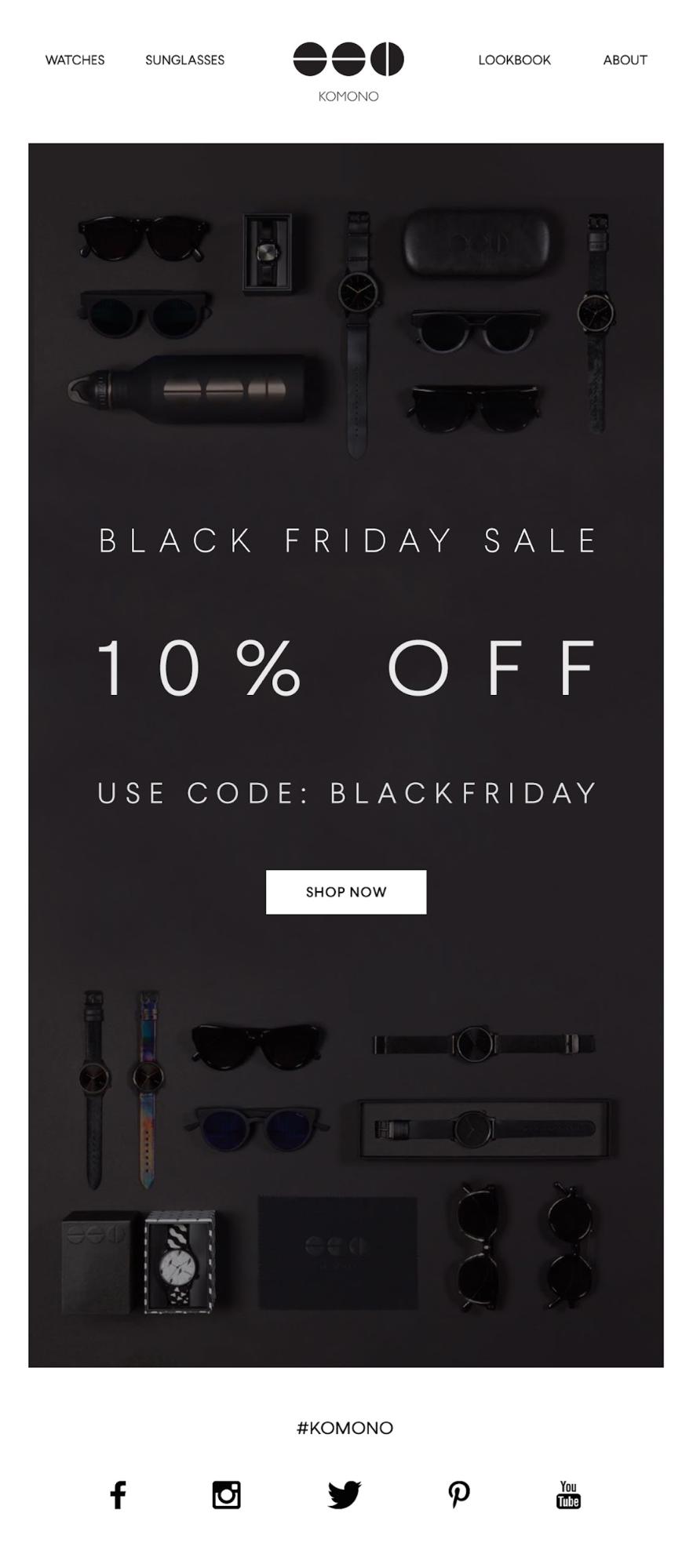 Successful Marketing Campaigns: Black Friday email campaign