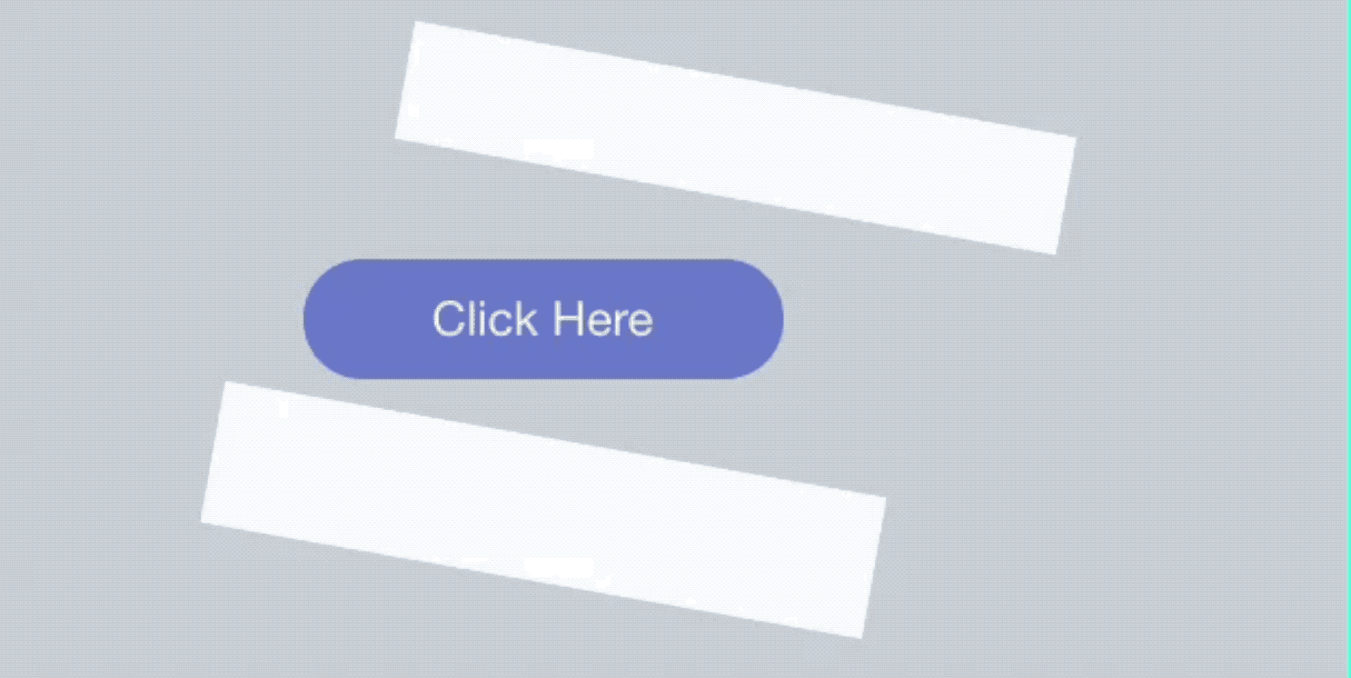 text animation css: reactive button rectangle