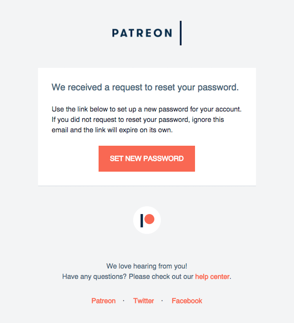 transactional emails: patreon