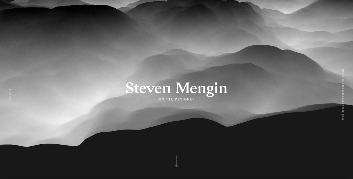 Web design portfolio inspiration: Steven Mengin