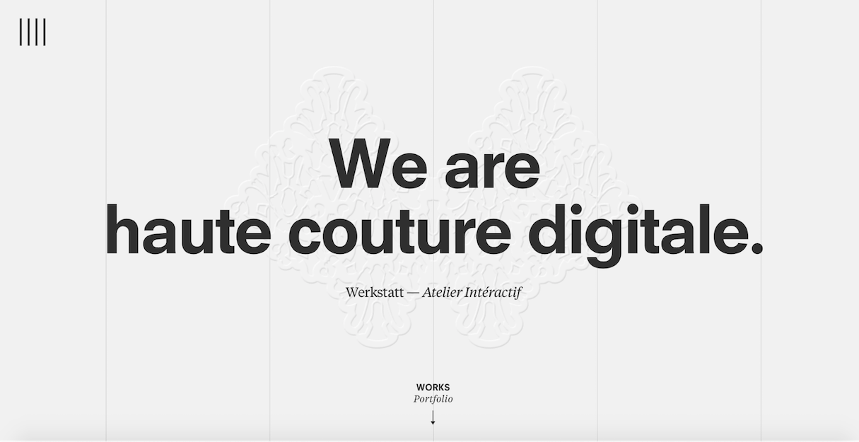 Web design portfolio inspiration: Werkstatt Wundersite