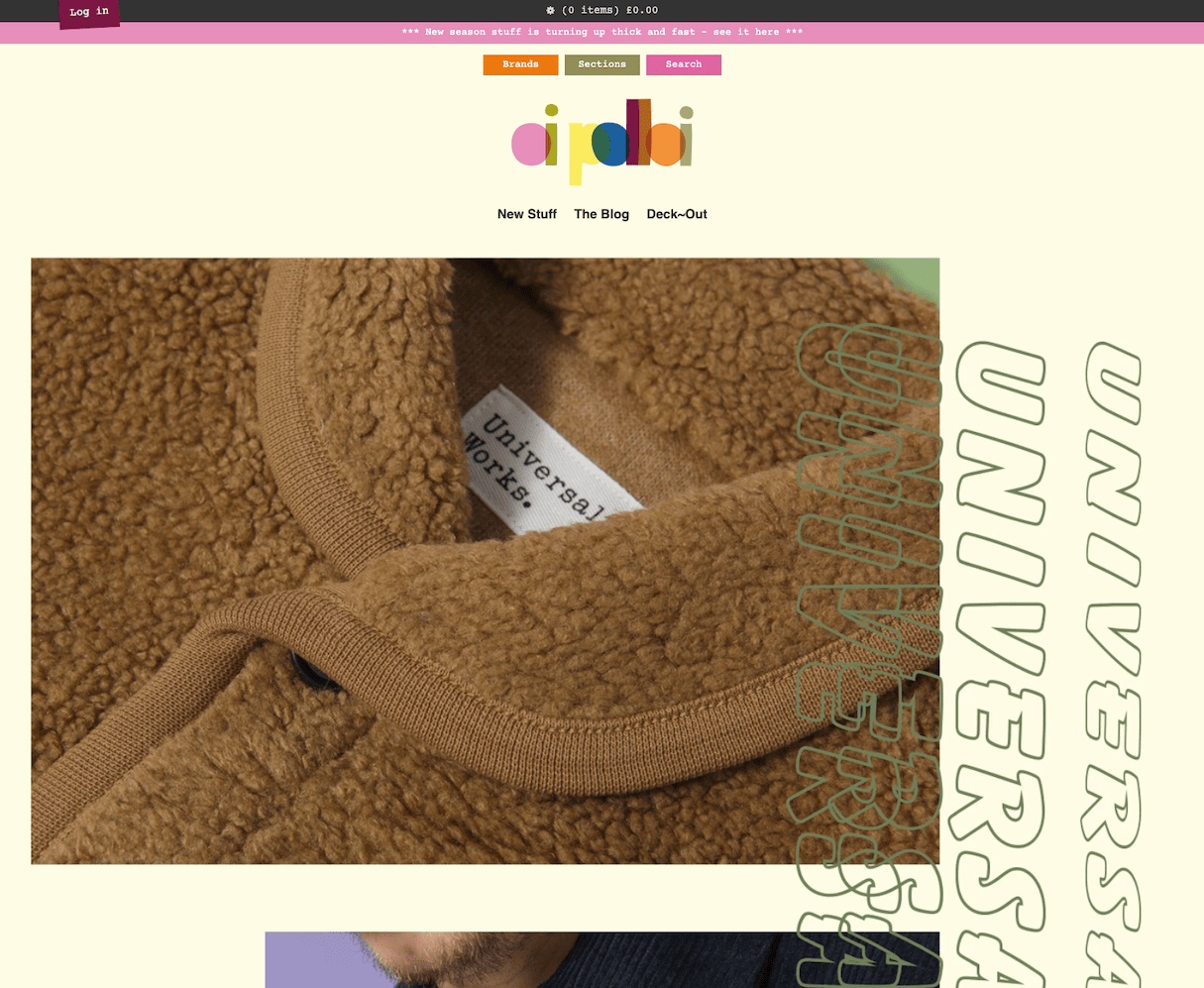 website color schemes: oi polloi