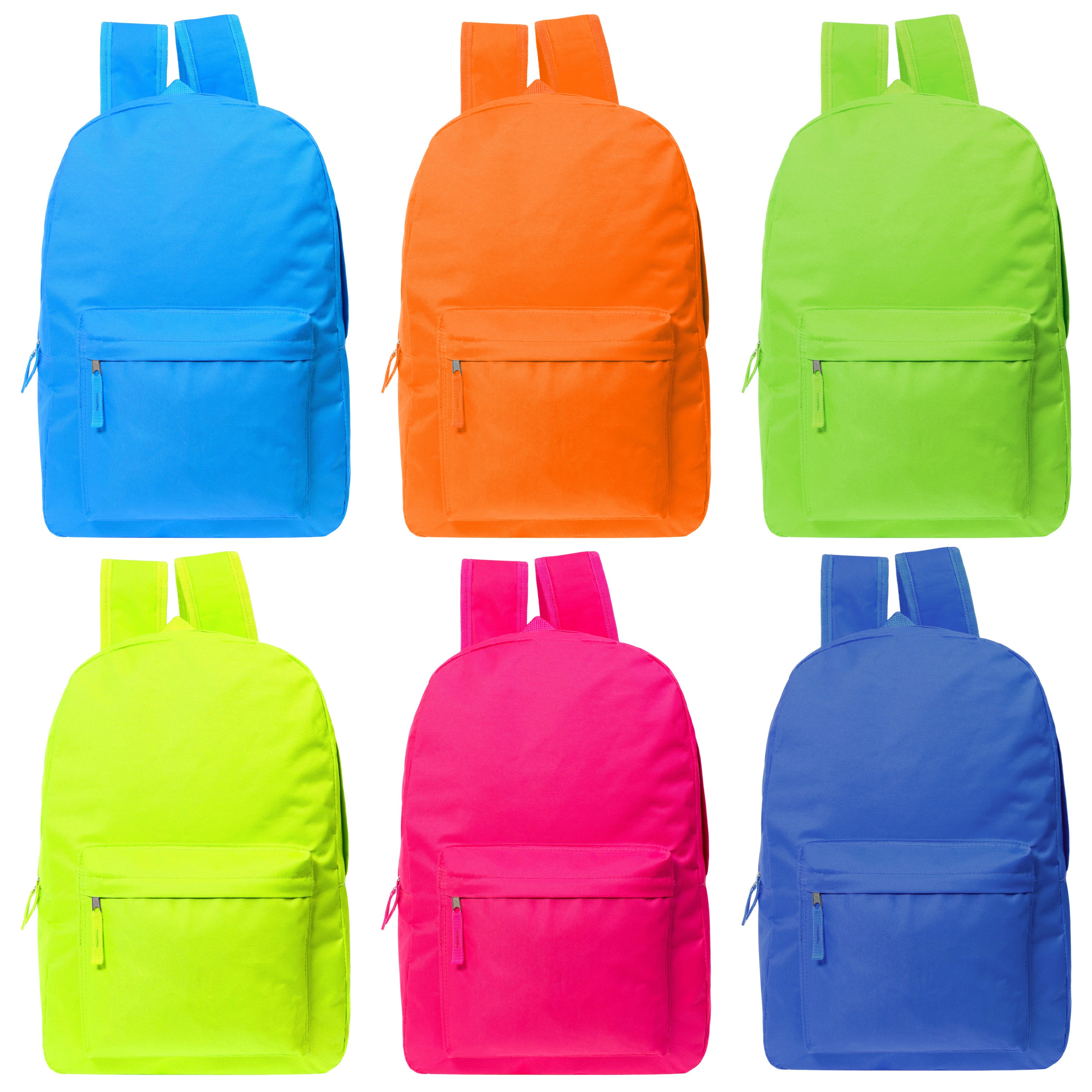 Wholesale 17 Inch Multicolor Backpack - 4 Color - 24 pcs – Premier Dealz