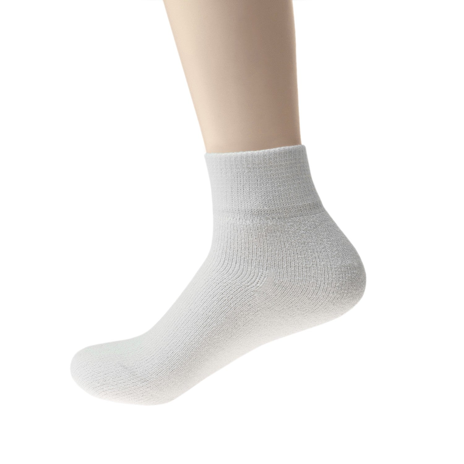 Wholesale Socks Men's Ankle Cut Athletic Size 10-13 in White - Bulk ...