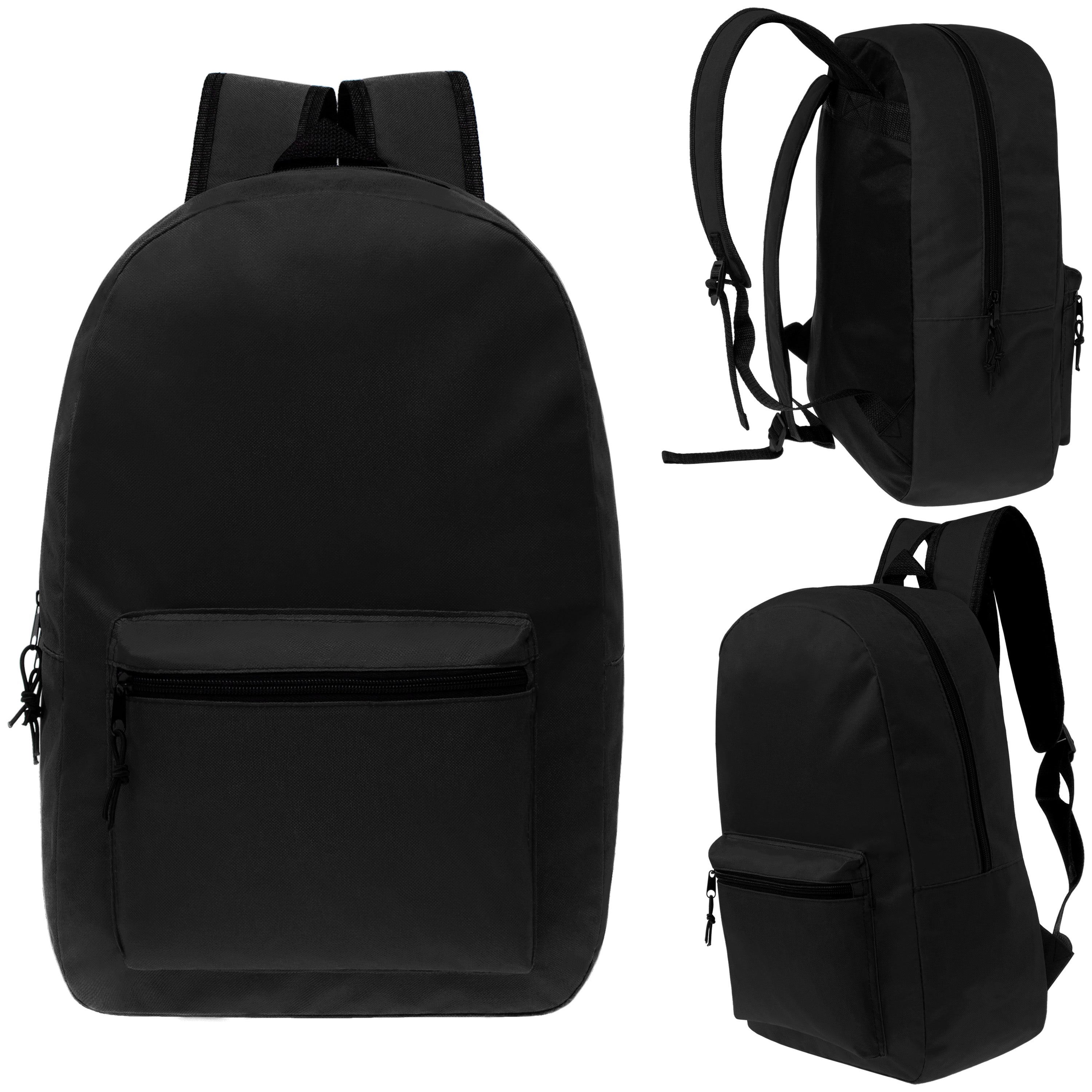 Plain black shop bookbag