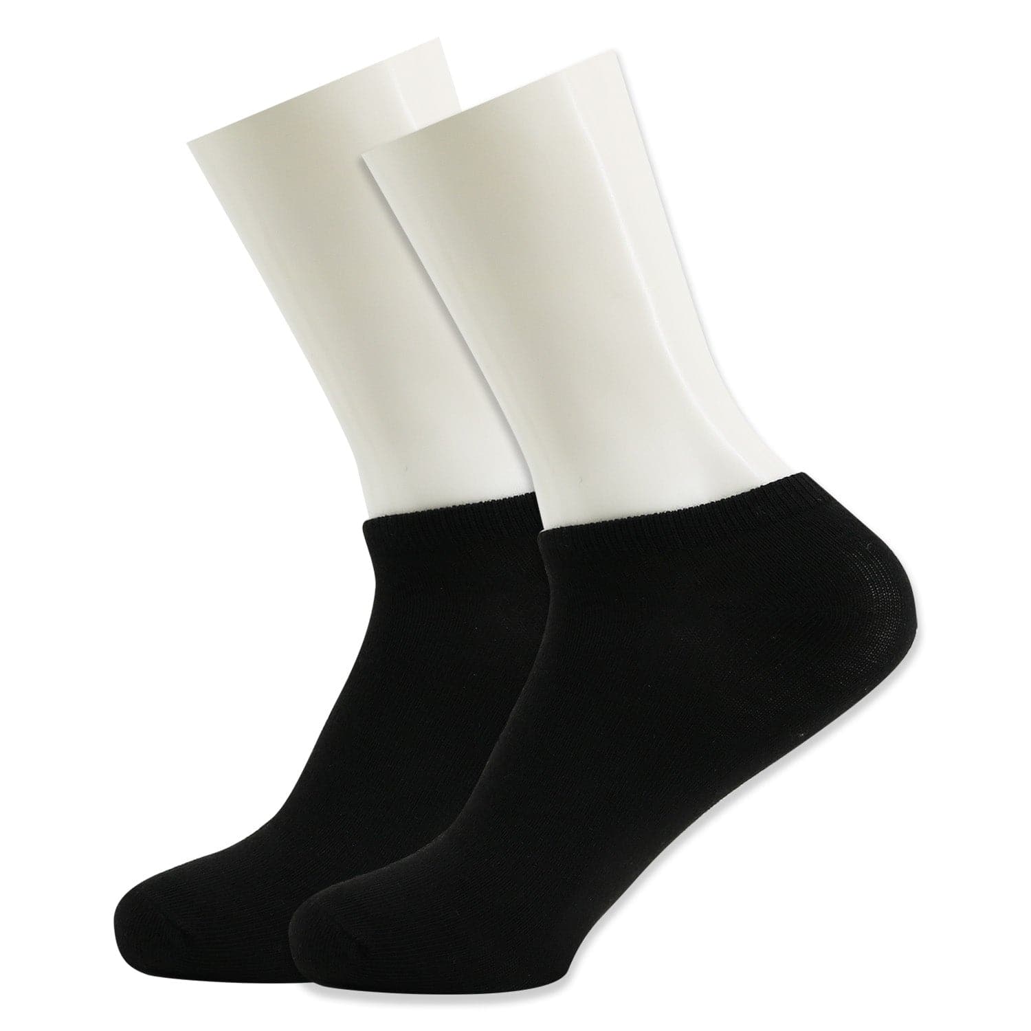 Men's No Show Wholesale Socks, Size 9-11 in Black - Bulk Case of 96 Pa