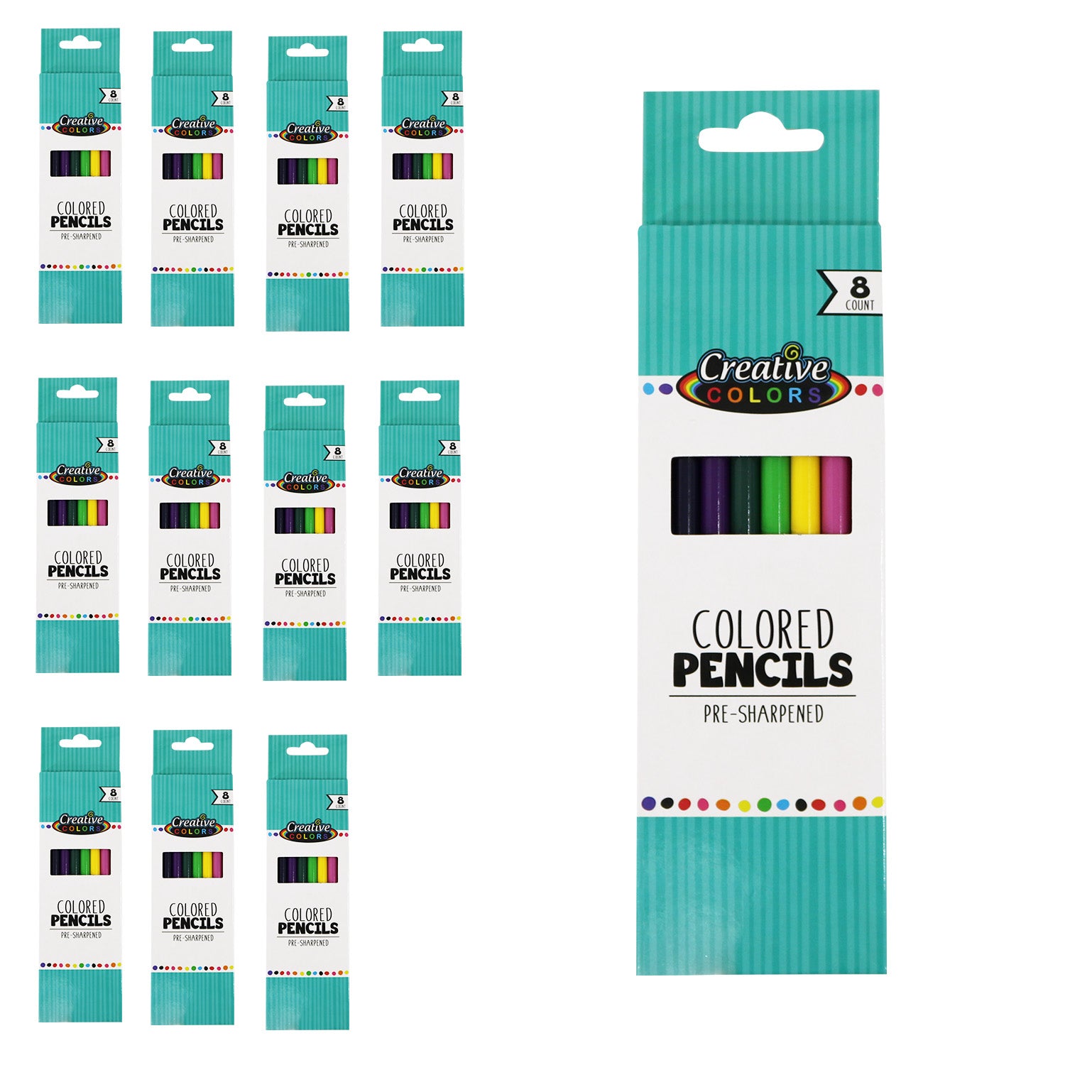 96 Pack of Pencil Pouch Bags- Bulk School Supplies Wholesale Case of 9