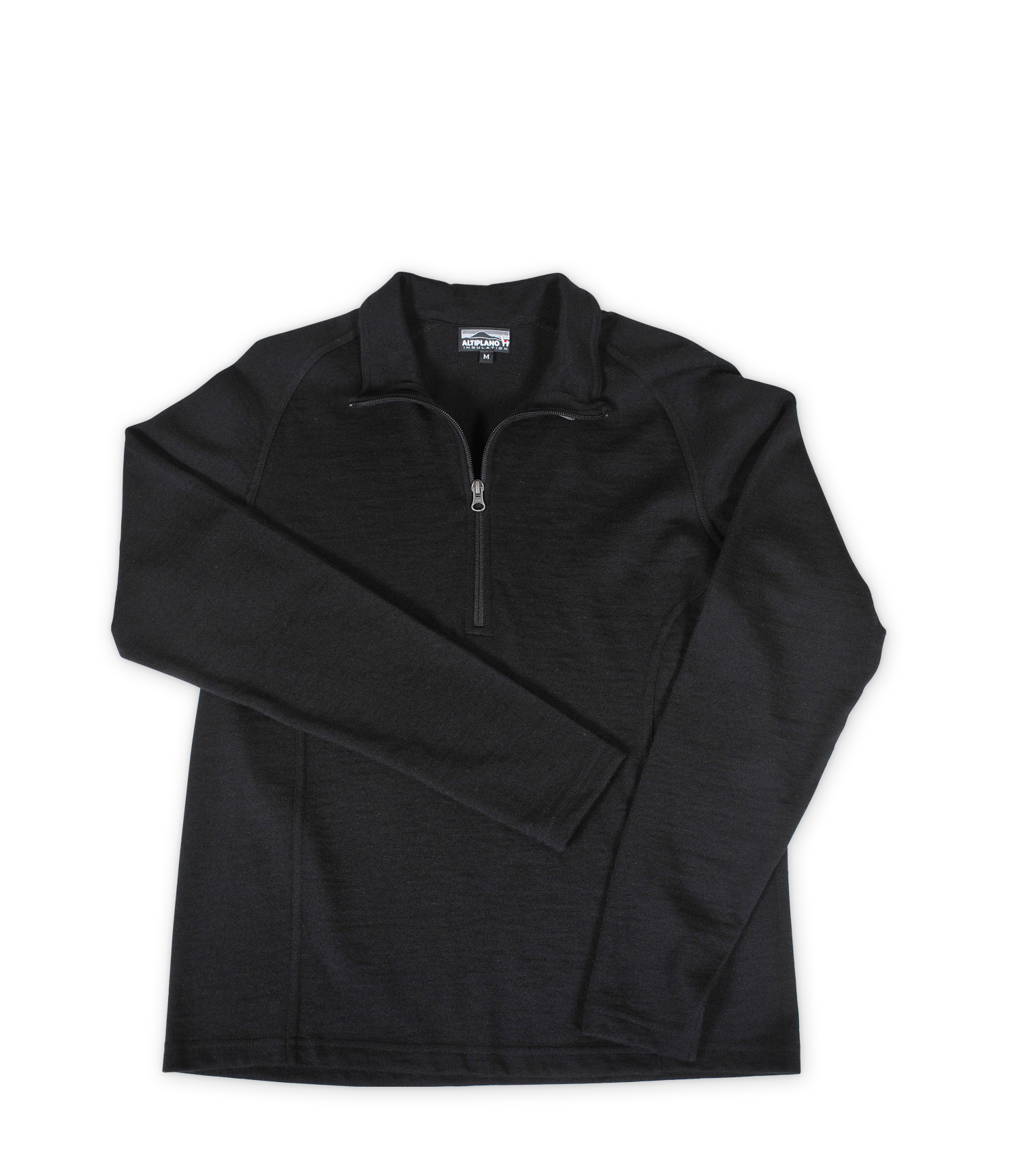 black half zip sweater