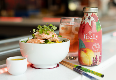Zingy Salmon Corgetti With Firefly Drinks
