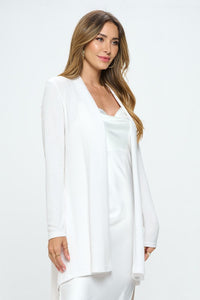 Renee C. Brushed Knit Draped Cardigan with Cashmere Feel USA 🇺🇸 SM/MED/LG