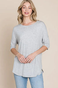 BOMBOM Gray Half Sleeve T-Shirt USA 🇺🇸