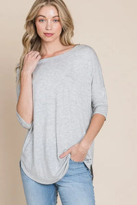 BOMBOM Gray Half Sleeve T-Shirt USA 🇺🇸