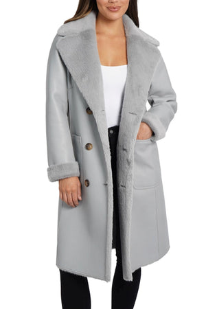 Love Token's Reversible Faux-Leather Faux Fur Coat Sizes XS & MED Remain! - Gentle Lady Boutique
