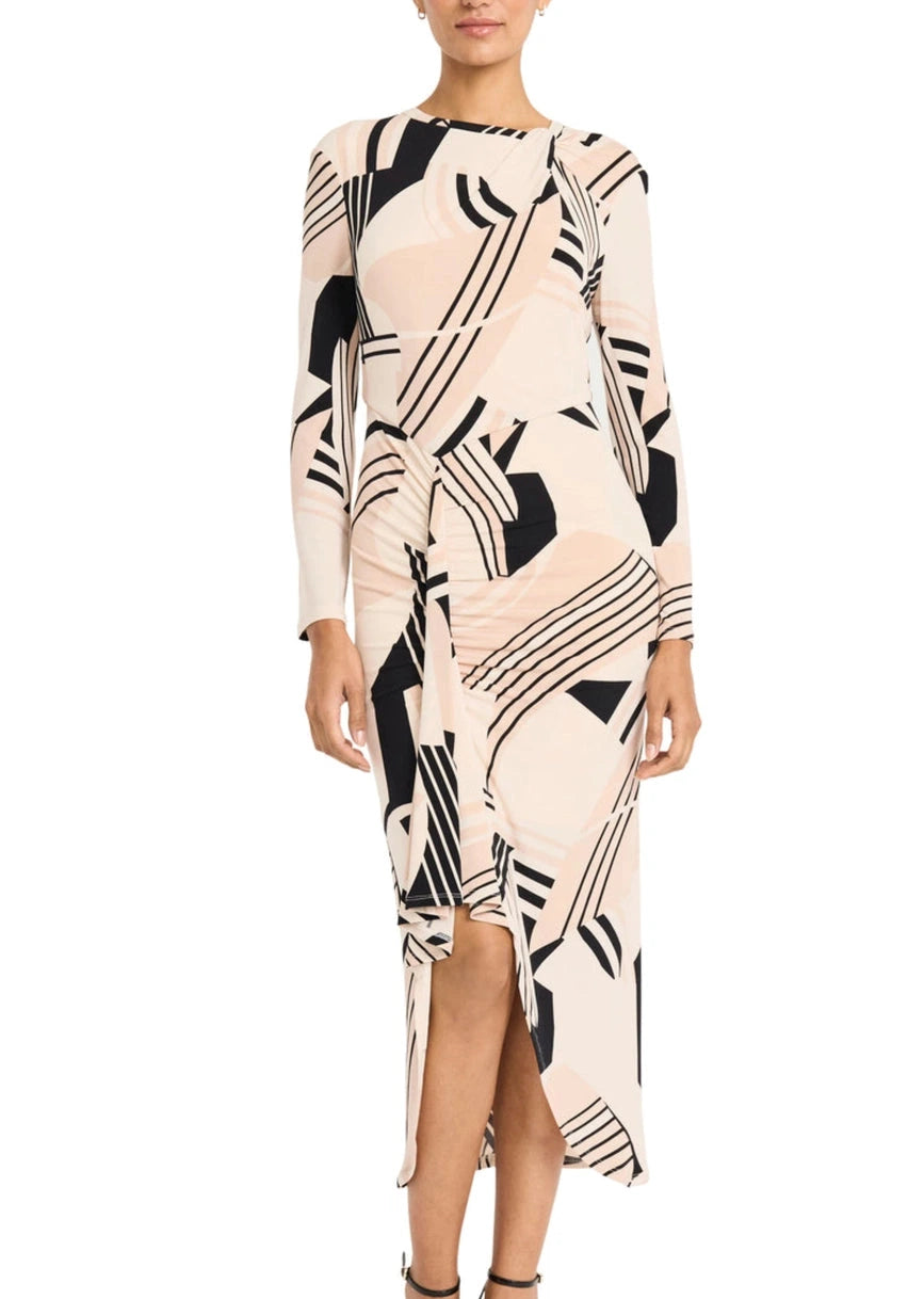 Maggy London Neo-Deco-Geo Day Dress