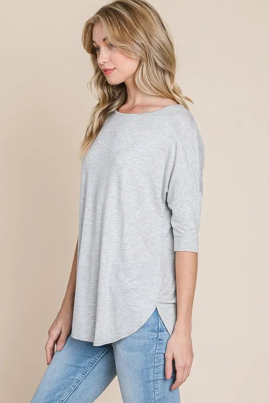 BOMBOM Gray Half Sleeve T-Shirt USA 🇺🇸