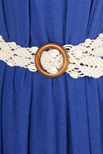 Load image into Gallery viewer, Shell Braid Belt w/ Wood Buckle

