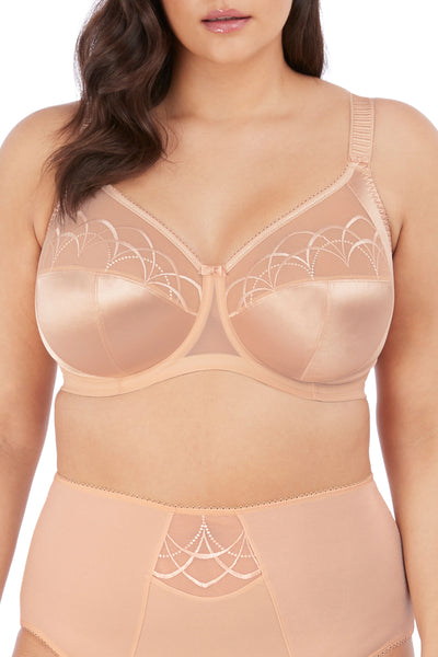 The Little Bra Company Women's Heather Push Up Bra for Petite Women, Deep  Plunge Neckline & Lace Back, Mesh Panel for Support, Light Natural Push  Up