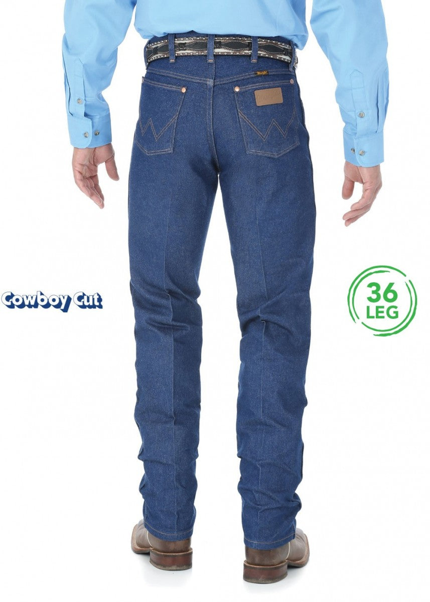 Wrangler Cowboy Cut Original Denim Mens Jeans - 36 Leg - 13MWZ36 - Hollis  Rural Trading