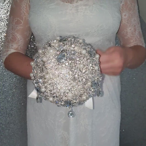 Buy Swarovski Bridal Bouquet Holder, Wedding Brooch Bouquet Online