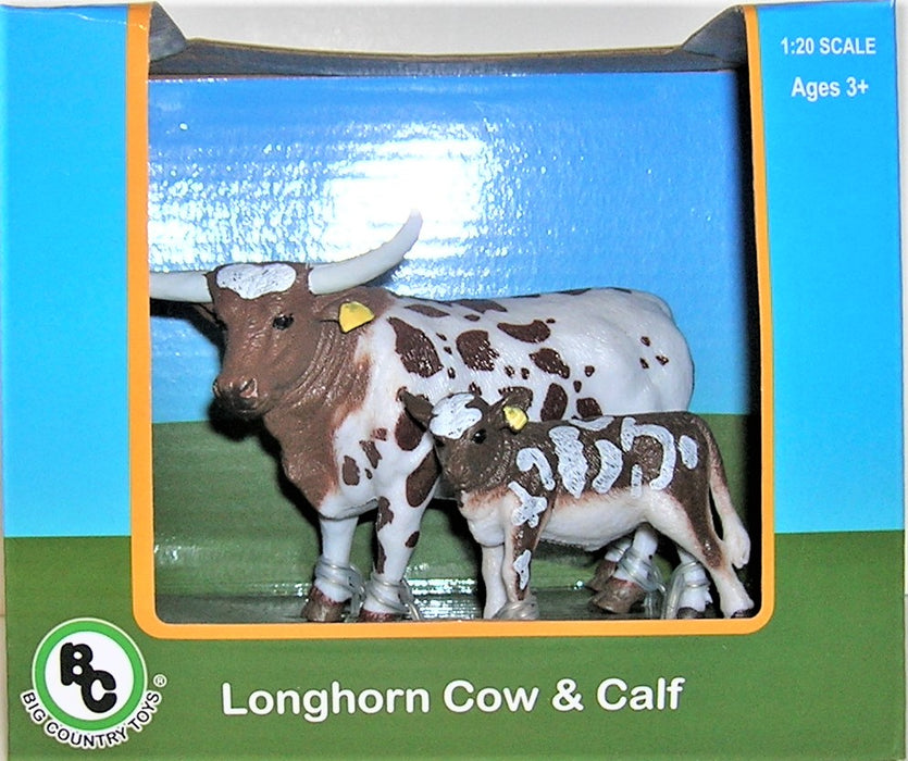 1/20 BIG COUNTRY TOY LONGHORN COW/CALF