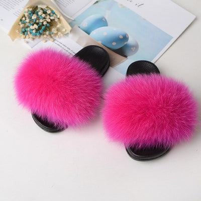 Luxury Fur Slides Slippers