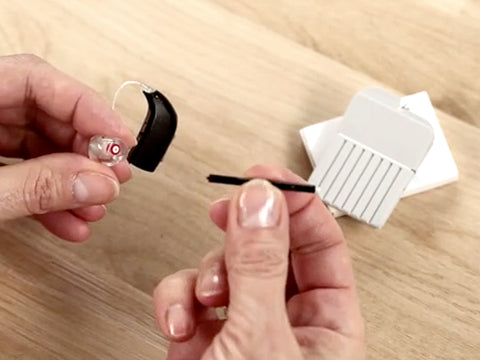 Cleaning Your Hearing Aids - Step 2: Change your Wax Guard