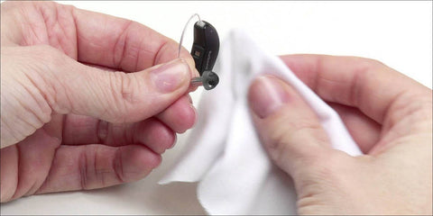 Cleaning Your Hearing Aids: Step 1 - Wipe with Cloth