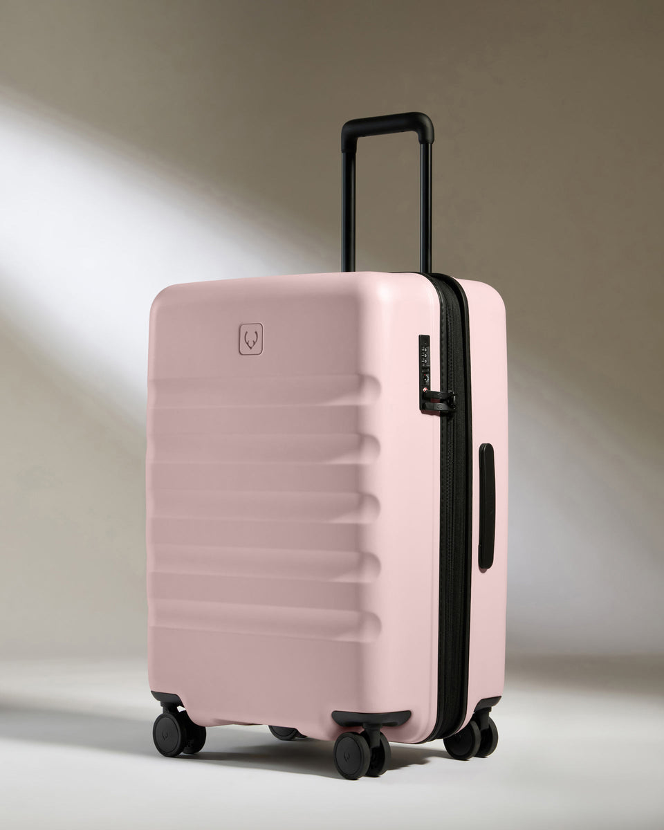 Large Carry-on Luggage Set in Moorland Pink - Icon Stripe