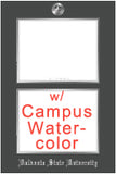 View all RC diploma frames with campus watercolor