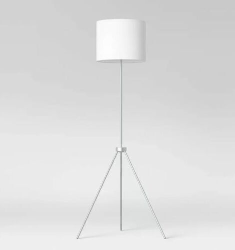 room essentials silver floor lamp