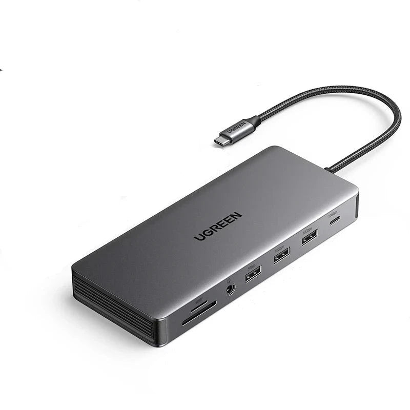 USB C Docking Station 13 in 1 4K Triple Display Dual HDMI 10Gbps USB C HUB