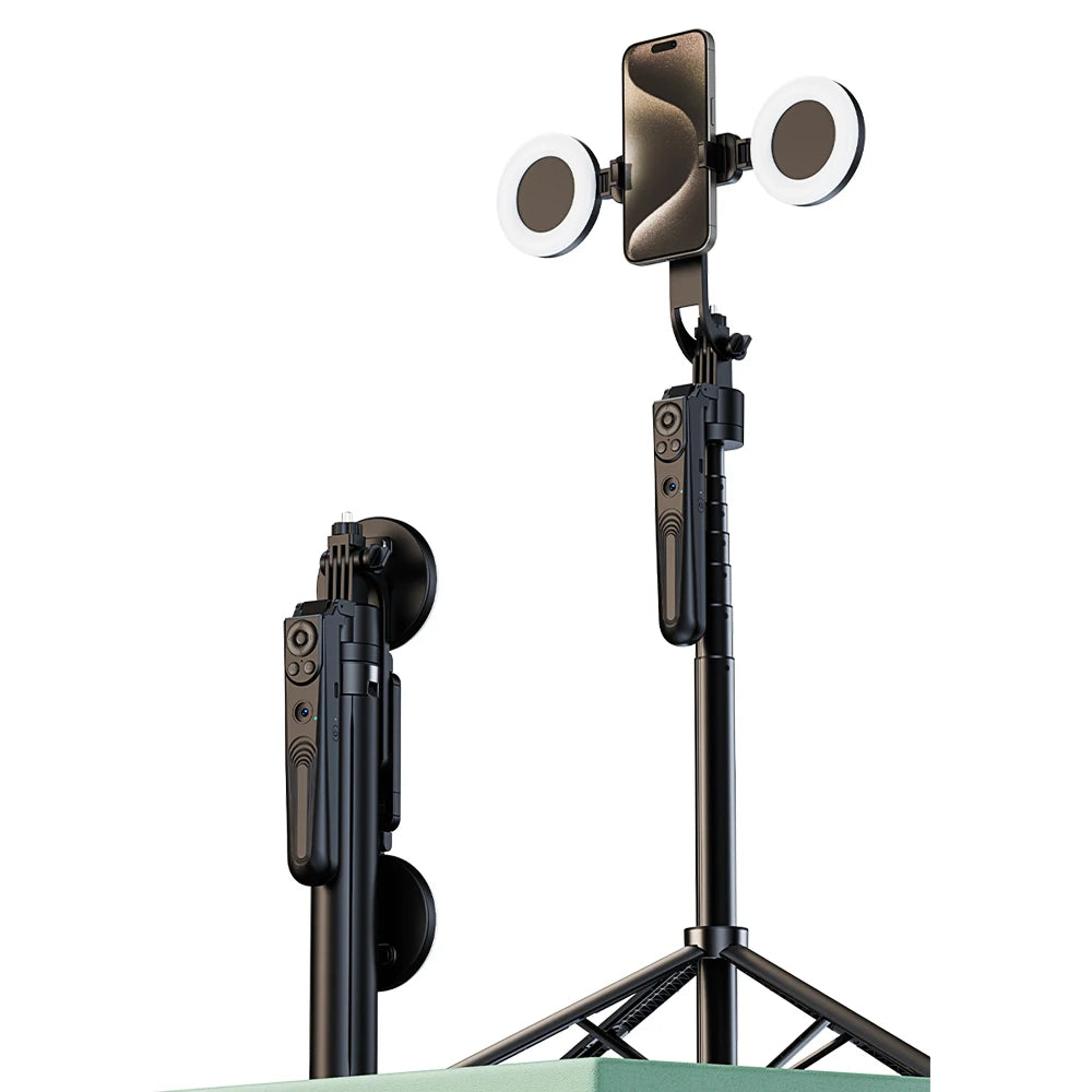 Wireless Selfie Sitck Tripod with Auto Face Tracking Detachable Remote