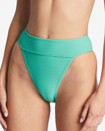 Women's Mid-Waist Extra High Leg Cheeky Bikini Bottom - Wild Fable™ Blue XXS