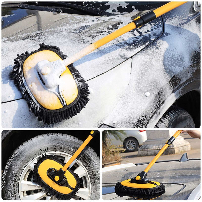 Telescopic Car Brush Wash Soft Care Mop Vehicle Cleaning Window Adjust