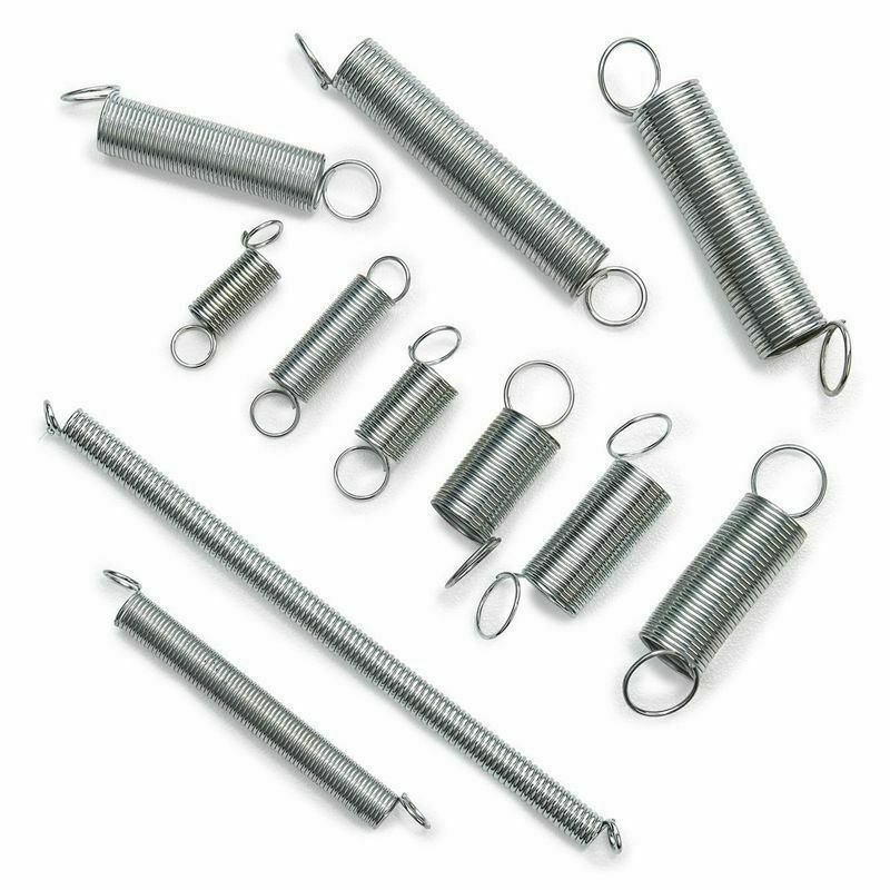 Free Shipping 200pc Spring Assortment Set Zinc Plated Steel Compressi 