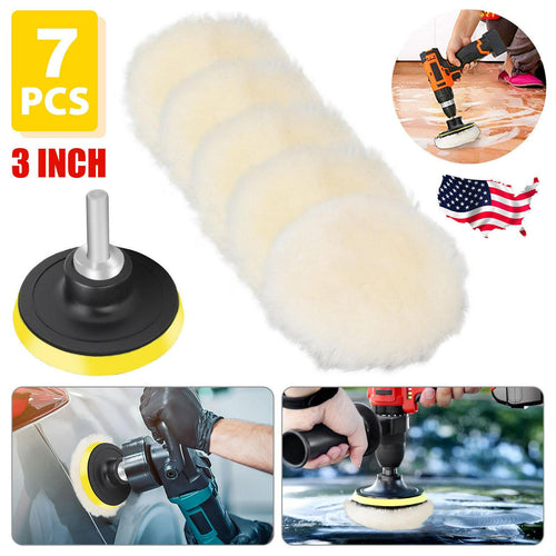 9Pcs 5 Inch Polishing Pads Sponge Waxing Foam Buffing Kit Car Polisher for  Drill 