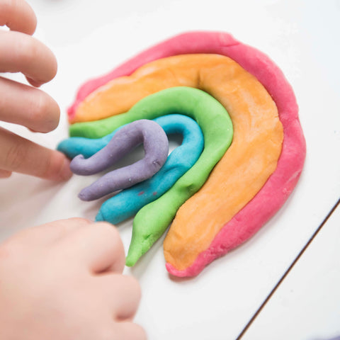 Play dough rainbow 